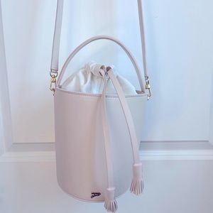 Bucket Back Blush Faux Leather.